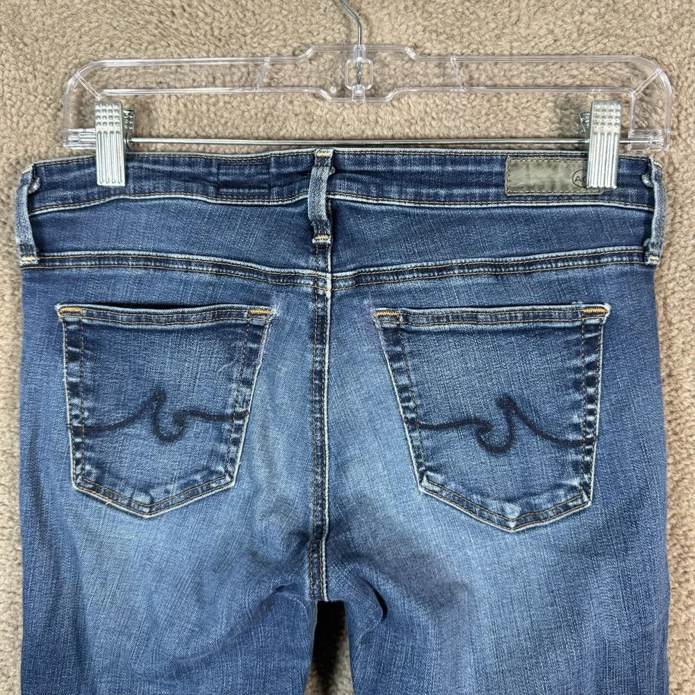 AG Adriano Goldschmied Stevie Ankle Jeans Womens 27‎ Blue Slim Straight Denim